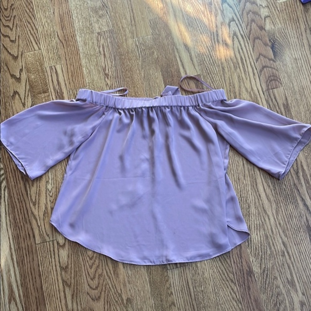 Lavender Off-Shoulder Women's Top